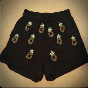 H&M Black Pineapple Shorts